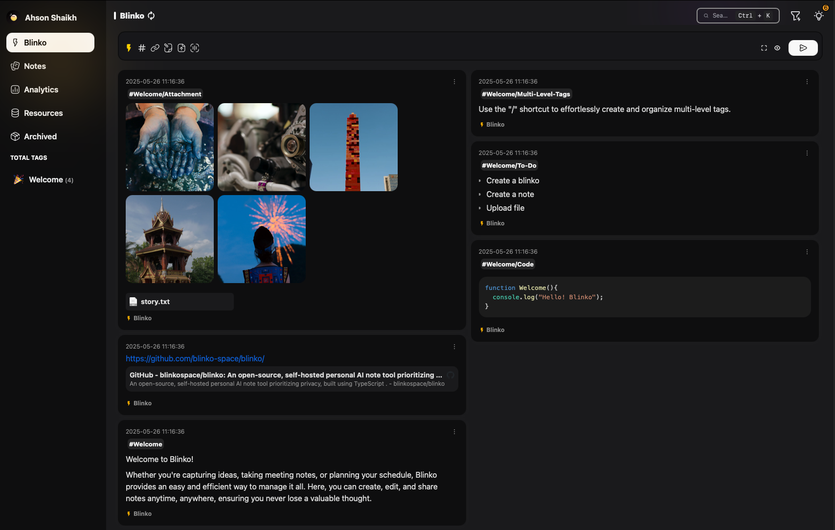 Blinko Screenshot