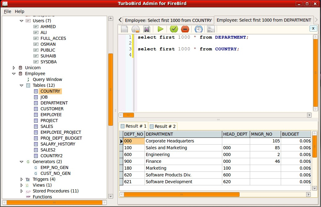 Firebird Screenshot