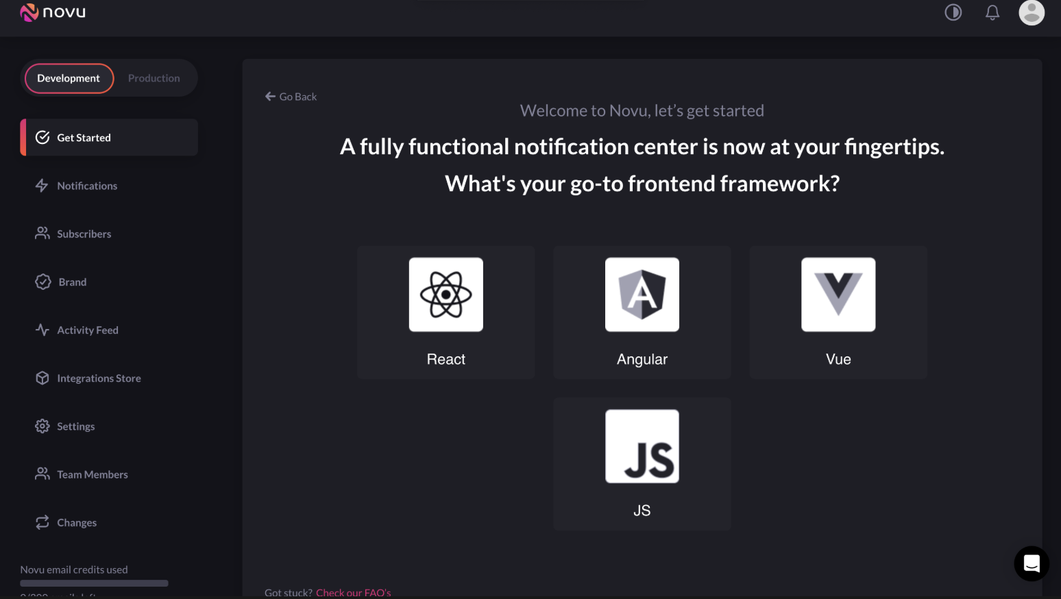 Novu Screenshot